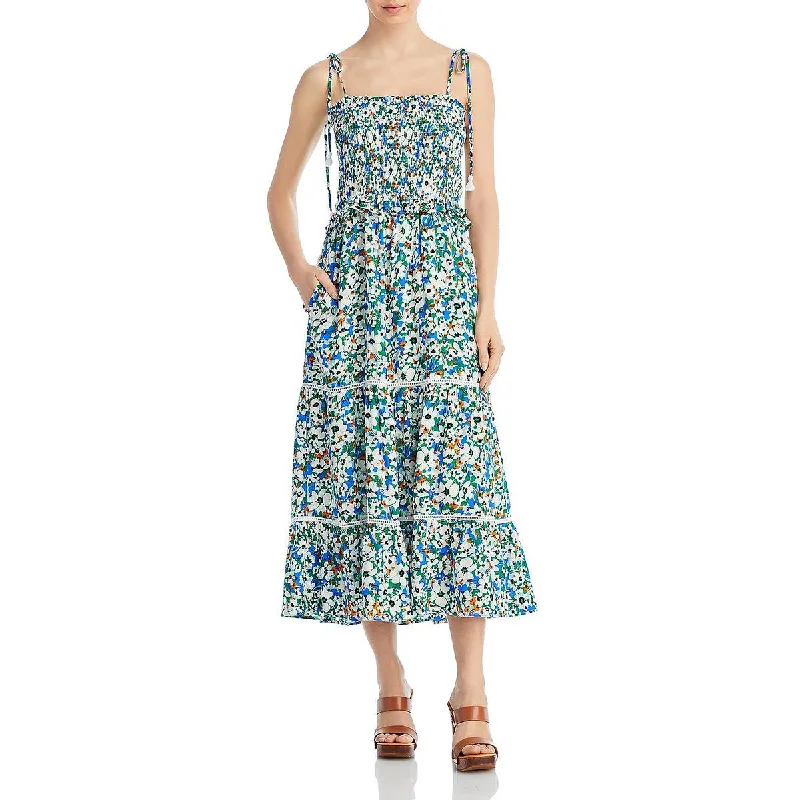 Lost + Wander Womens Printed Long Maxi Dress Comfortable Plunging Neckline Maxi Dress Lost + Wander Womens Printed Long Maxi Dress Comfortable Plunging Neckline Maxi Dress