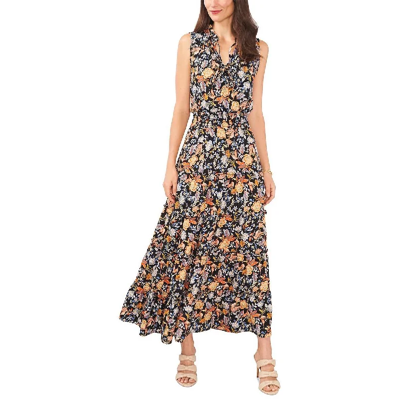 MSK Womens Tiered Long Maxi Dress Chic Summer Maxi Dress
