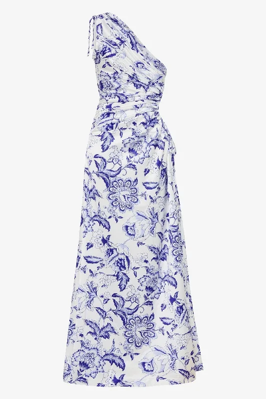 Sonya Nour Paisley Floral Maxi Dress - Blue Paisley Comfortable Flowy Maxi Dress