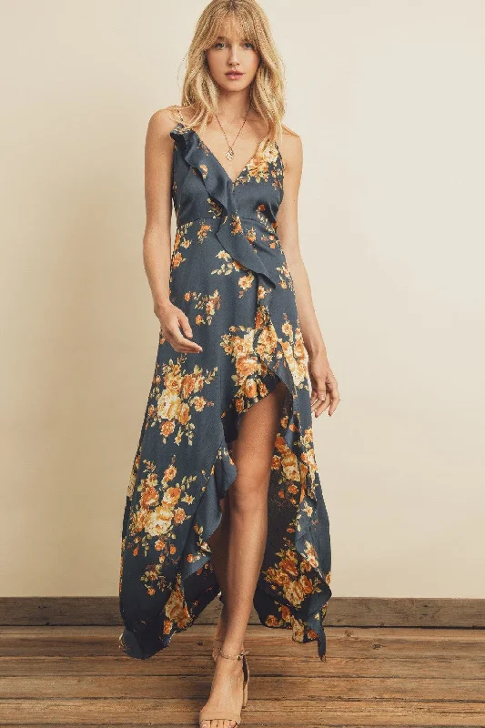 Still The One Ruffle Maxi Dress Casual Maxi Dress with Pockets