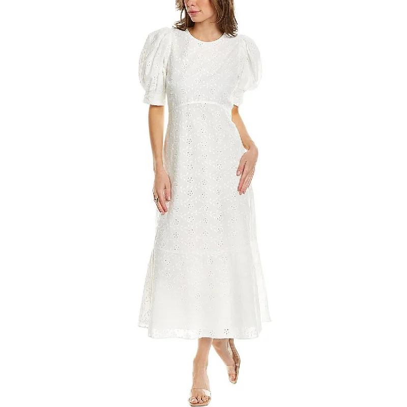 Ted Baker Womens Jenaay Embroidered Long Maxi Dress Comfortable Flowy Maxi Dress