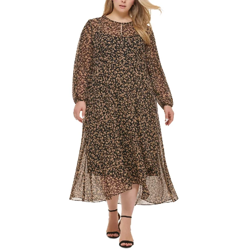 Tommy Hilfiger Womens Plus Floral Print Keyhole Maxi Dress Chic Off-Shoulder Maxi Dress Tommy Hilfiger Womens Plus Floral Print Keyhole Maxi Dress Chic Off-Shoulder Maxi Dress