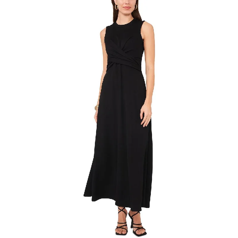 Vince Camuto Womens Textured Long Maxi Dress Stylish A-Line Maxi Dress