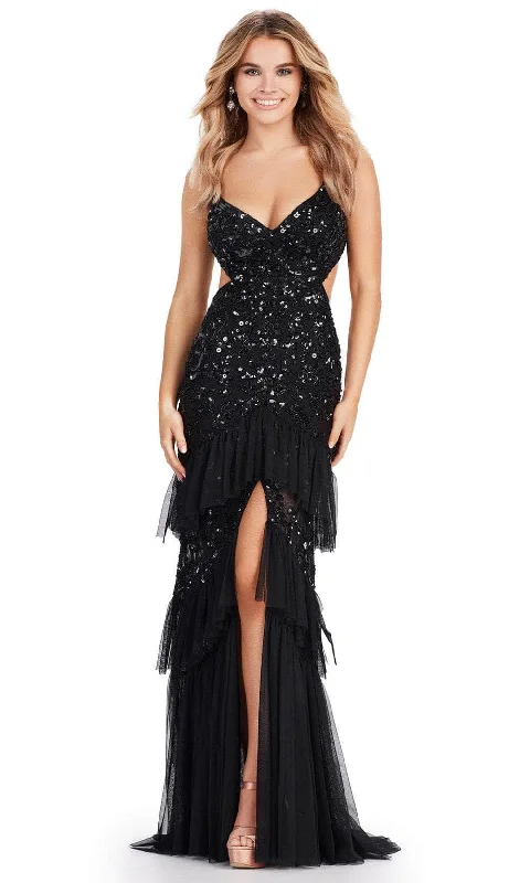 Ashley Lauren 11437 - Ruffle Trimmed Prom Dress