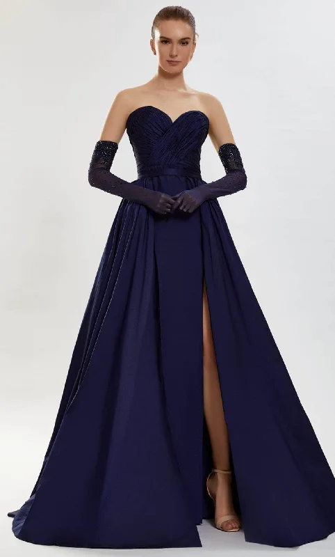 Tarik Ediz 52026 - Sweetheart Neck A-line Dress