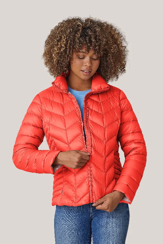 EDIE Light Weight Transitional Down Jacket Spring Colours 2040 Zippered Front Buttoned Front Snap Front EDIE Light Weight Transitional Down Jacket Spring Colours 2040 Zippered Front Buttoned Front Snap Front