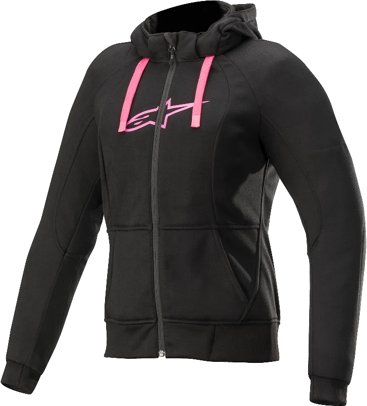 ALPINESTARS Women's Sport Jacket/Hoodie - Black/Pink- Medium 4210920-1039-M Collared Jacket Crew Neck Jacket Turtle Neck Jacket ALPINESTARS Women's Sport Jacket/Hoodie - Black/Pink- Medium 4210920-1039-M Collared Jacket Crew Neck Jacket Turtle Neck Jacket