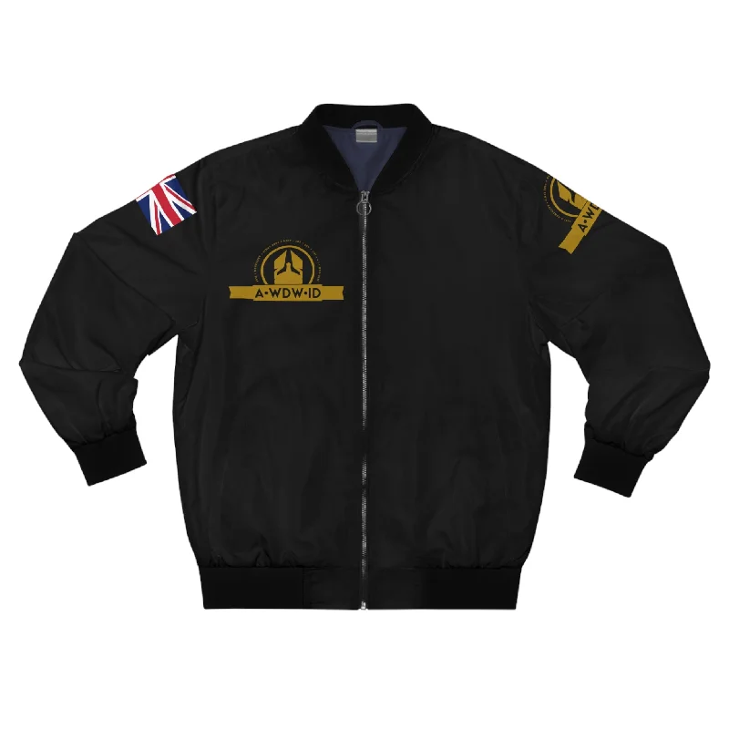 A Who Dares Wins RSF (ID) GBR Men's Bomber Jacket (AOP) Lace Jacket Ribbed Jacket Sequined Jacket A Who Dares Wins RSF (ID) GBR Men's Bomber Jacket (AOP) Lace Jacket Ribbed Jacket Sequined Jacket