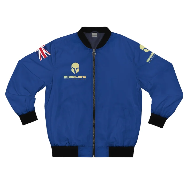 A1-Vigilante Sparta GBR Men's Bomber Jacket (AOP) Front Pockets Side Pockets Patch Pockets A1-Vigilante Sparta GBR Men's Bomber Jacket (AOP) Front Pockets Side Pockets Patch Pockets