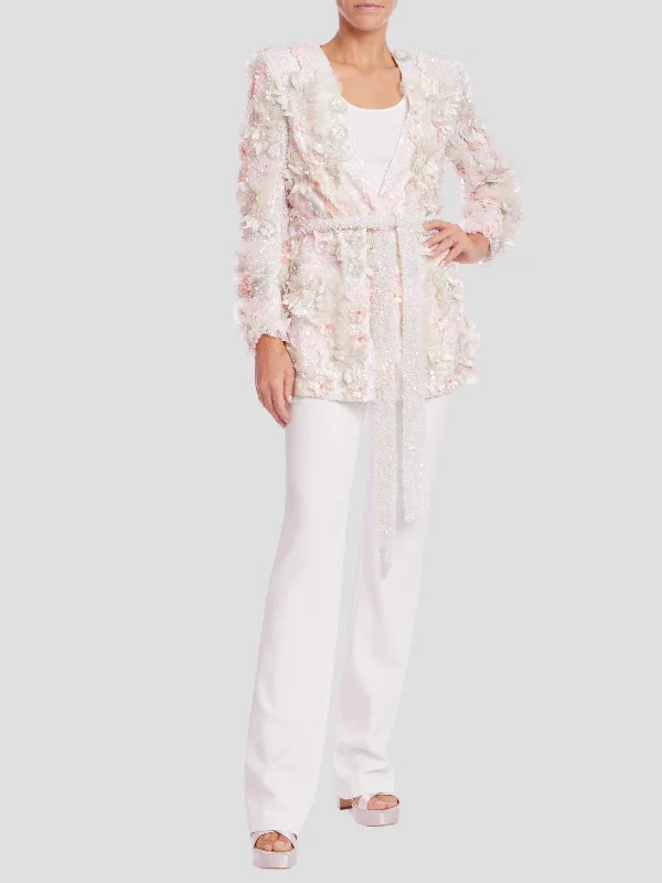 Bead Applique Sequin Jacket Nylon Fabric Polyester Fabric Spandex Fabric