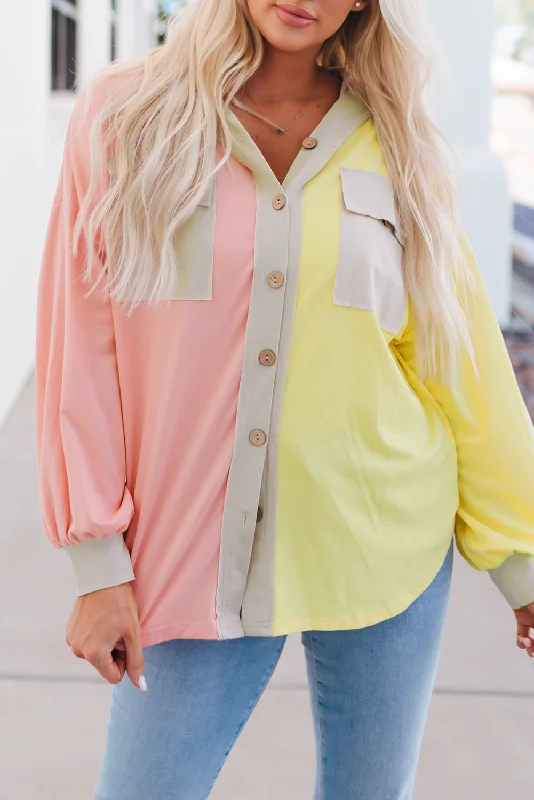 Button Down Hoody Shirt Jacket Knit Jacket Woven Jacket Fleece Jacket