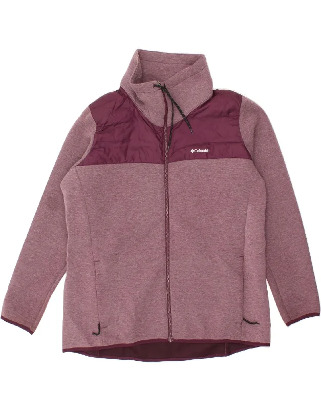 COLUMBIA Womens Plus Size Tracksuit Top Jacket UK 18 XL Purple Colourblock Faux Fur Jacket Real Fur Jacket Shearling Jacket COLUMBIA Womens Plus Size Tracksuit Top Jacket UK 18 XL Purple Colourblock Faux Fur Jacket Real Fur Jacket Shearling Jacket