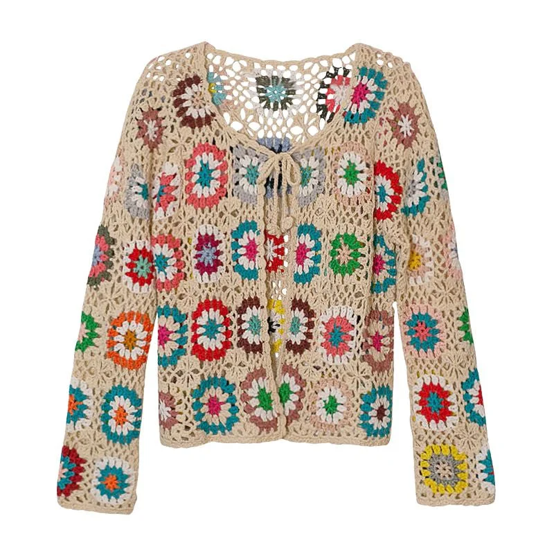 CQM Design Women's Elegant Retro Fashion Crochet Woven Sweater Jacket Stand-Up Collar Roll-Neck Collar Turtle Neck CQM Design Women's Elegant Retro Fashion Crochet Woven Sweater Jacket Stand-Up Collar Roll-Neck Collar Turtle Neck