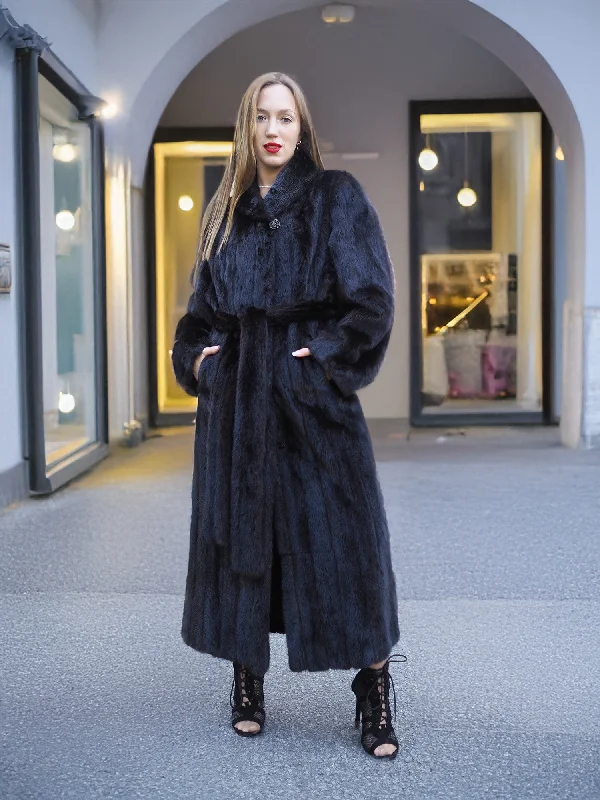 Dark Ranch Black Female Mink Fur Coat Jacket Detachable Belt M Fitted Jacket Loose Jacket Oversized Jacket Dark Ranch Black Female Mink Fur Coat Jacket Detachable Belt M Fitted Jacket Loose Jacket Oversized Jacket