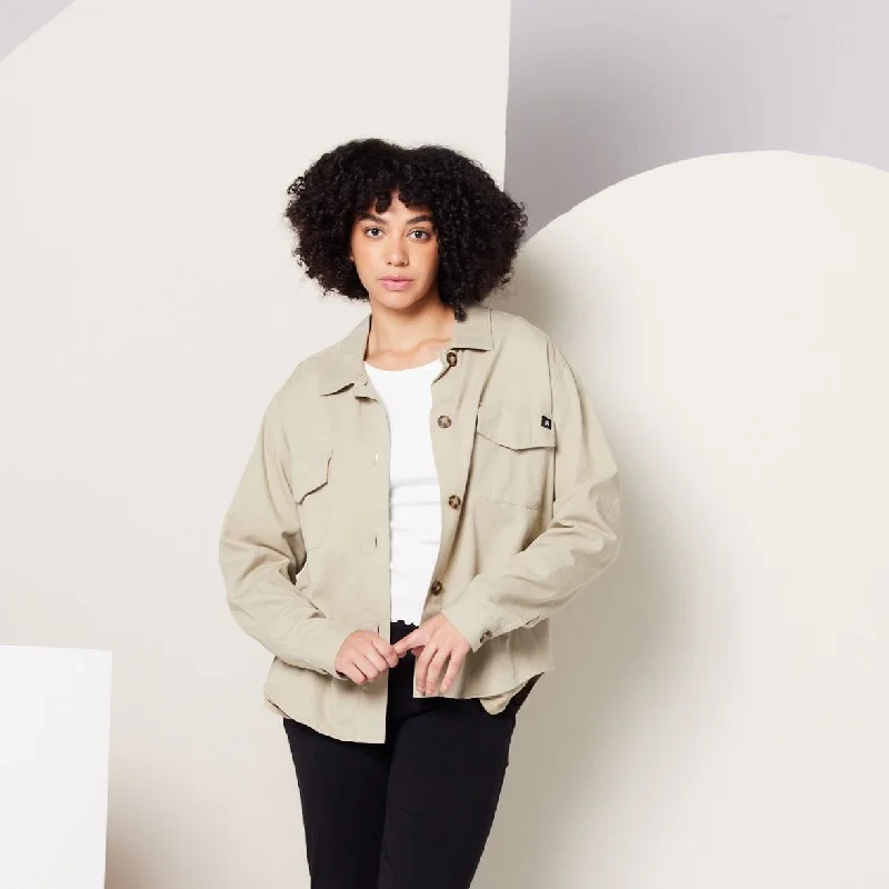Known Supply - Ziggy Shirt Jacket Satin Jacket Silk Jacket Chiffon Jacket