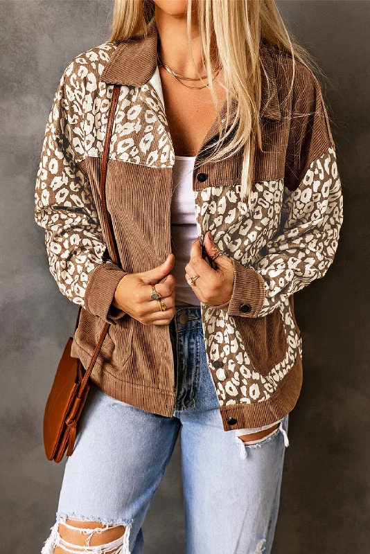 Corduroy Long Sleeve Jacket Jersey Jacket Tulle Jacket Batik Jacket