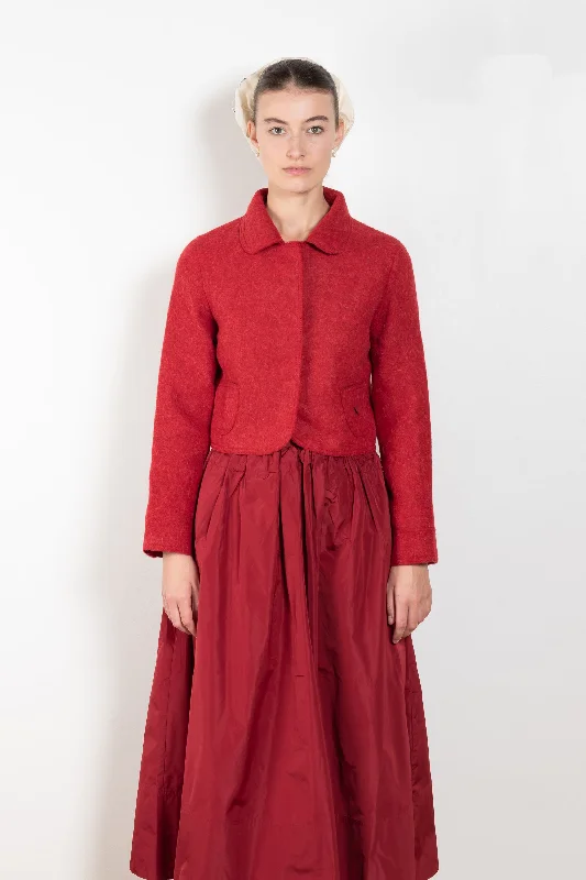 Little Jacket Notch Collar Jacket Peter Pan Collar Jacket Cowl Neck Jacket