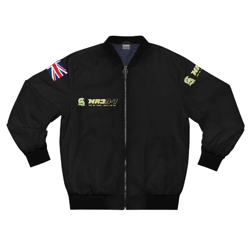 Mr39-7 GBR Men's Bomber Jacket (AOP) Welt Pockets Slit Pockets Flap Pockets