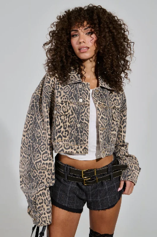 NO CHEATING PRINTED DENIM JACKET Mesh Jacket Canvas Jacket Denim Jacket
