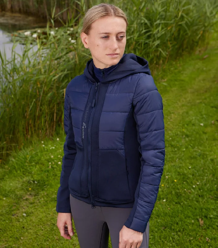 Premier Equine Agata Ladies Riding Jacket (Navy) Fleece Fabric Down Fabric Feather Fabric Premier Equine Agata Ladies Riding Jacket (Navy) Fleece Fabric Down Fabric Feather Fabric