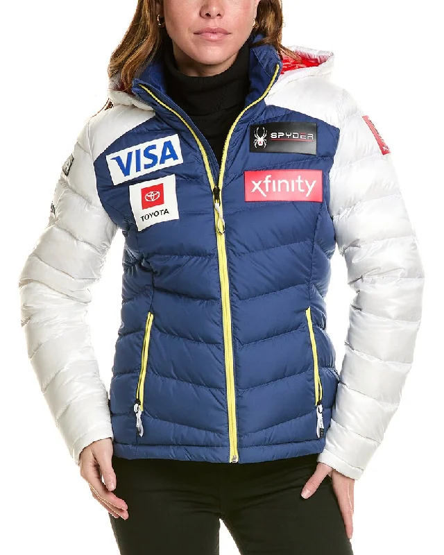 Spyder USST Timeless Hoodie Jacket Front Pockets Side Pockets Patch Pockets