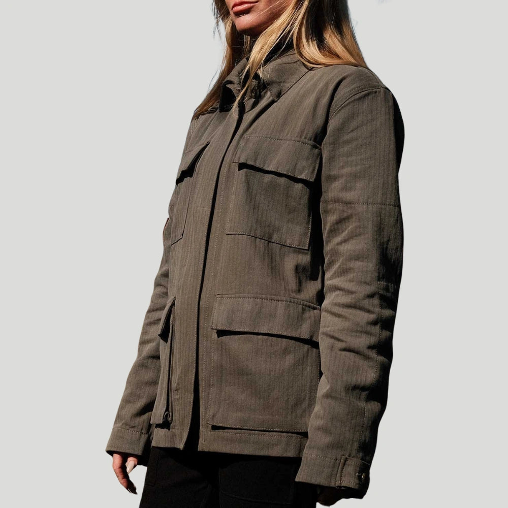The Legionnaire Jacket - Olive Collared Jacket Crew Neck Jacket Turtle Neck Jacket