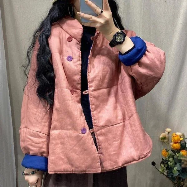 Warm Thick Cotton Parkas Autumn Winter Comfortable All-match Women Jackets Snapped Jacket Toggled Jacket Drawstring Jacket Warm Thick Cotton Parkas Autumn Winter Comfortable All-match Women Jackets Snapped Jacket Toggled Jacket Drawstring Jacket