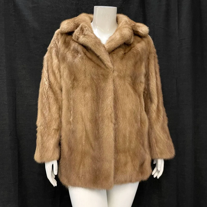 Wmns 50s Vintage EILERS Brown Genuine Mink Fur Coat Jacket No Sz Welt Pockets Slit Pockets Flap Pockets Wmns 50s Vintage EILERS Brown Genuine Mink Fur Coat Jacket No Sz Welt Pockets Slit Pockets Flap Pockets