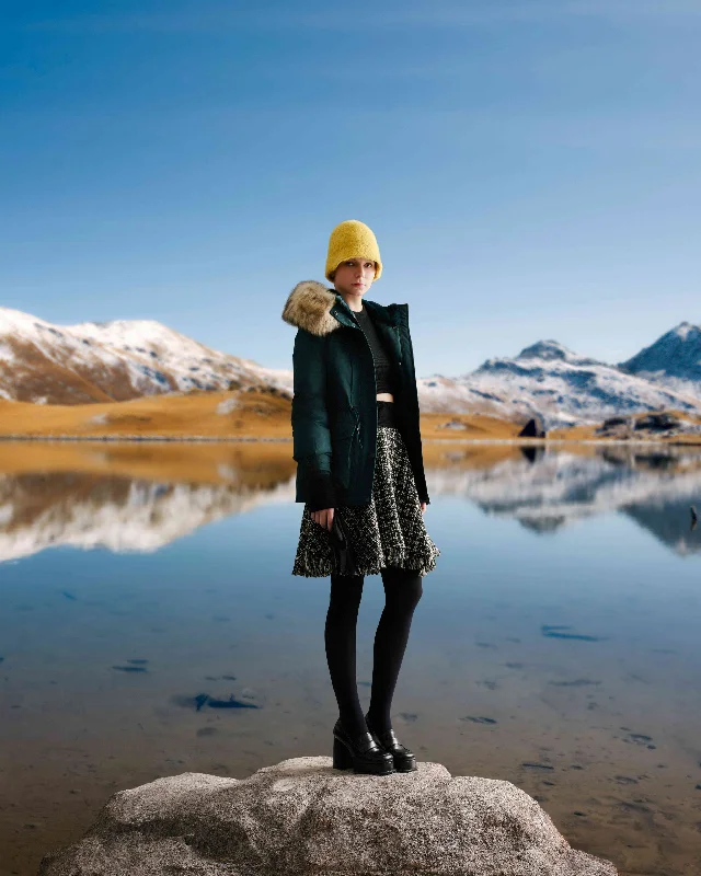 Women's Luxurious Faux Fur Hood Down Jacket Faux Fur Jacket Real Fur Jacket Shearling Jacket Women's Luxurious Faux Fur Hood Down Jacket Faux Fur Jacket Real Fur Jacket Shearling Jacket