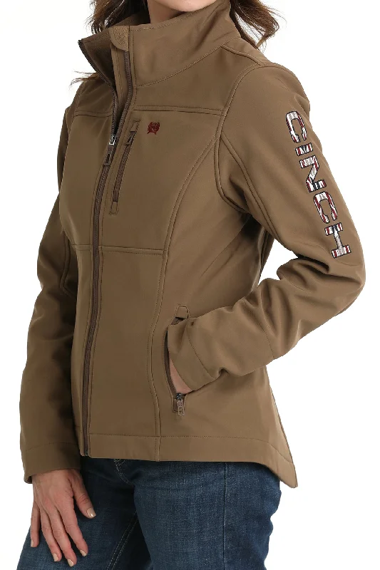 Women's Cinch MAJ9866030 Brown Concealed Carry Bonded Jacket Print Jacket Jacquard Jacket Embroidered Jacket