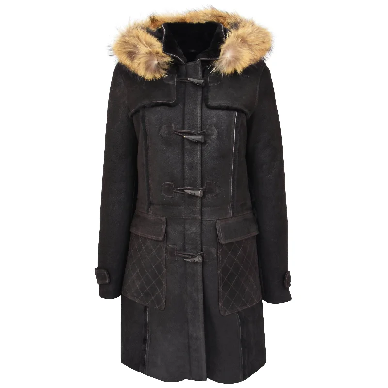 Womens Genuine Sheepskin Duffle Coat Hooded Shearling Jacket Evie Brown Lace Jacket Ribbed Jacket Sequined Jacket Womens Genuine Sheepskin Duffle Coat Hooded Shearling Jacket Evie Brown Lace Jacket Ribbed Jacket Sequined Jacket