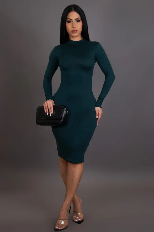 All Night Mini Dress - Green Stylish Plaid Mini Dress