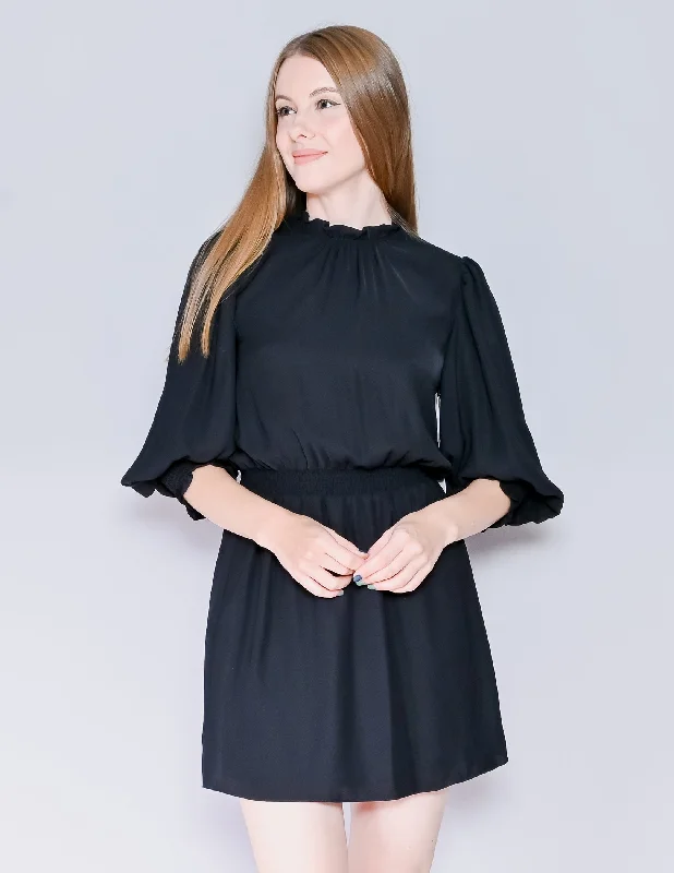 AMANDA UPRICHARD Black Vista Mini Dress NWT (S) Comfortable Fit-and-Flare Mini Dress AMANDA UPRICHARD Black Vista Mini Dress NWT (S) Comfortable Fit-and-Flare Mini Dress