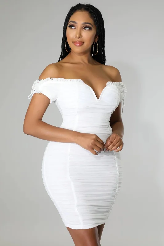 Angelic Moments Off The Shoulder Mini Dress White - FINAL SALE Casual Button-Up Mini Dress Angelic Moments Off The Shoulder Mini Dress White - FINAL SALE Casual Button-Up Mini Dress