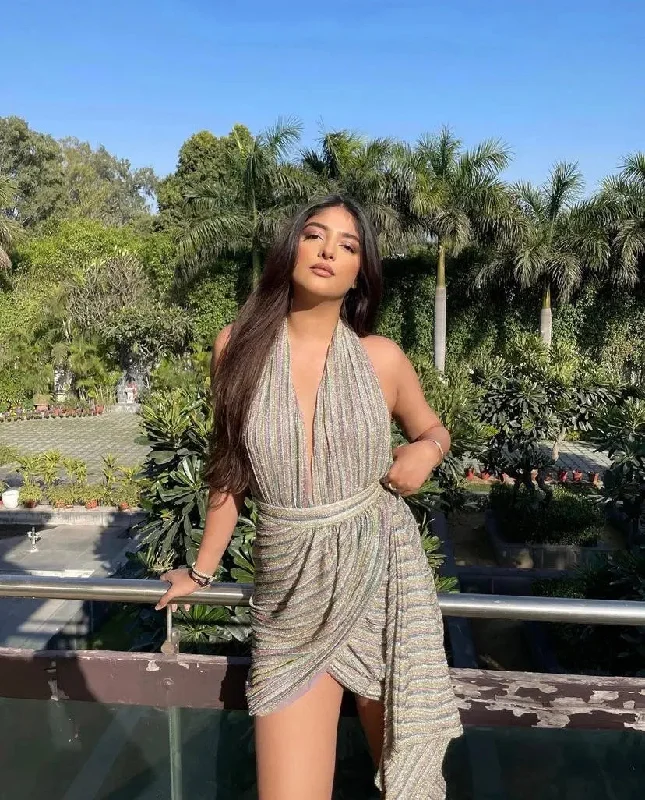 Candy Mini Dress Comfortable One-Shoulder Mini Dress