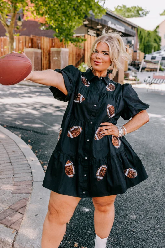 Down, Set, Celebrate Mini Dress Curves Fashionable Party Mini Dress