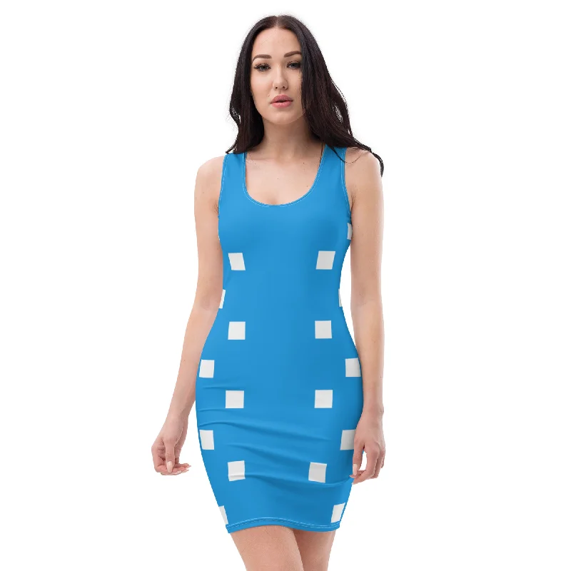 Fashionista Fitted Blue Mini Dress, lioness-love Cozy Ruched Mini Dress