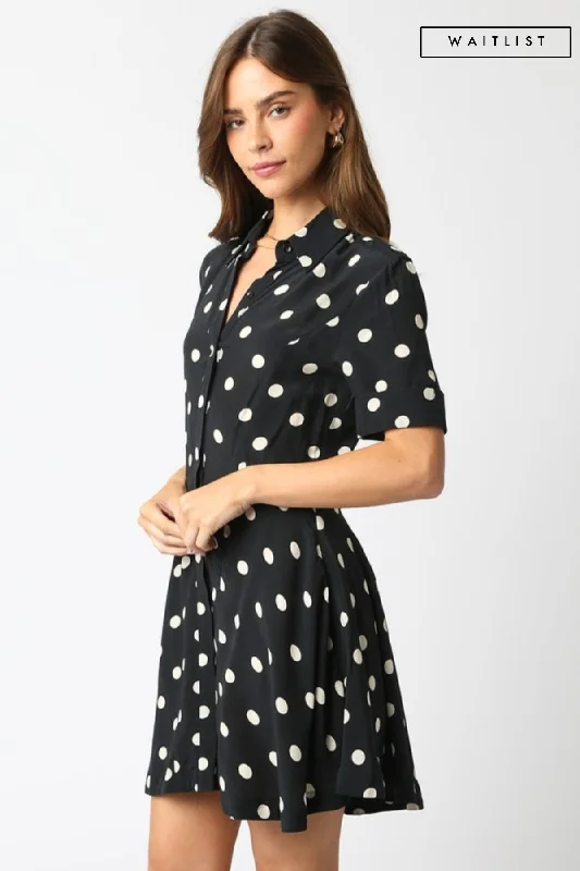 Waitlist 2/5 ♥ Felicia Short Sleeve Button Down Polka Dot Mini Dress Black Classic Striped Mini Dress Waitlist 2/5 ♥ Felicia Short Sleeve Button Down Polka Dot Mini Dress Black Classic Striped Mini Dress