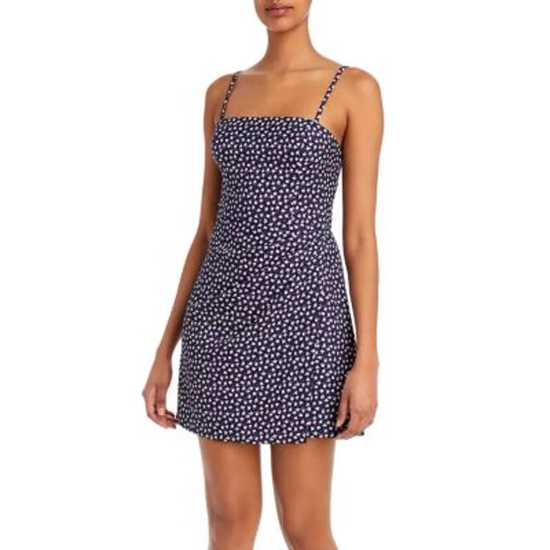 French Connection Ladies Navy Blue & White Ditsy Floral Mini Dress Chic Halter Mini Dress French Connection Ladies Navy Blue & White Ditsy Floral Mini Dress Chic Halter Mini Dress