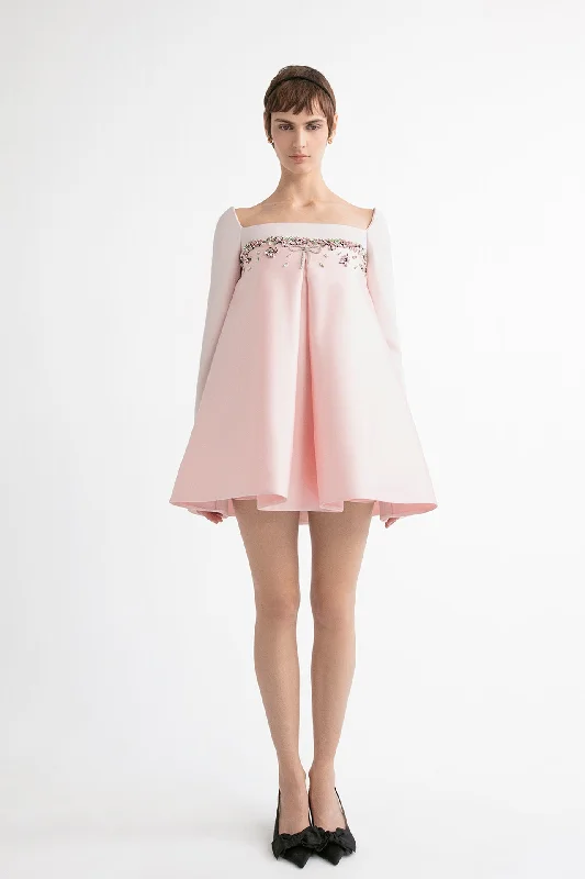 Mini dress with embellishments Elegant Vintage Mini Dress