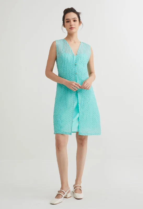 Oriental Cotton Ball Lace Mini Dress Trendy Lace Mini Dress