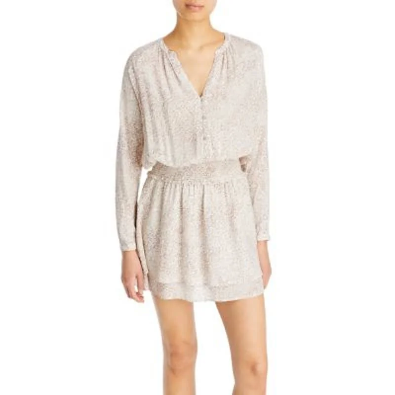 Rails Ladies White & Tan Watercolor Leopard Print "Jasmine" Mini Dress Cozy Knit Mini Dress Rails Ladies White & Tan Watercolor Leopard Print "Jasmine" Mini Dress Cozy Knit Mini Dress
