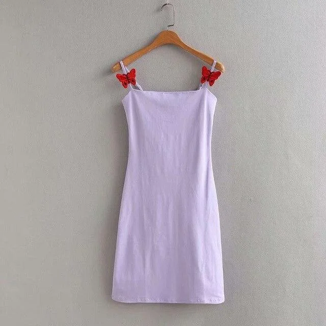 Lavender with Red Butterfly