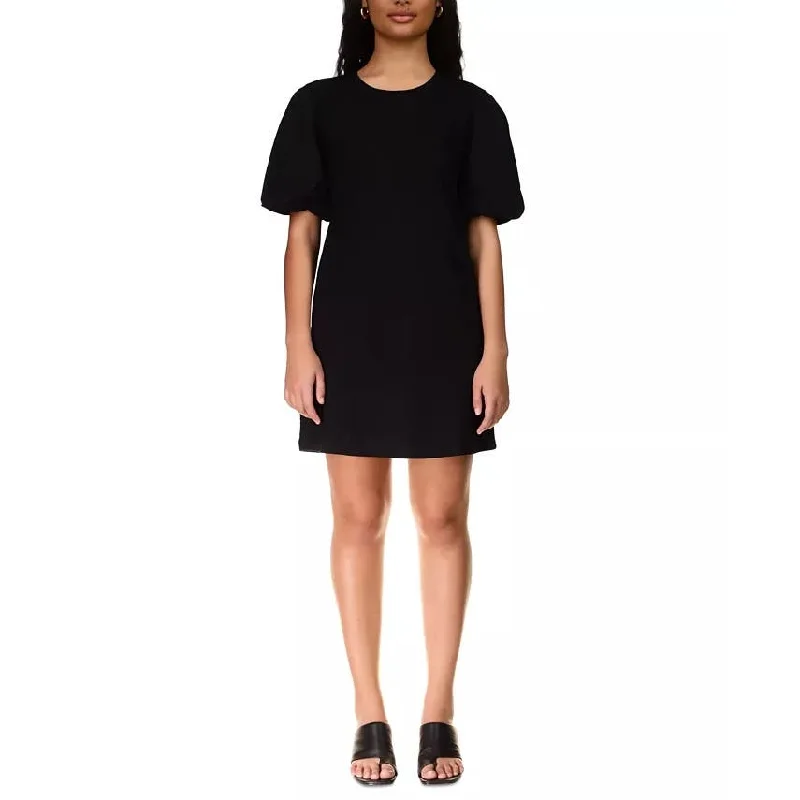 SANCTUARY Women's Dream State Puff-Sleeve Mini Dress Black Comfortable Fit-and-Flare Mini Dress SANCTUARY Women's Dream State Puff-Sleeve Mini Dress Black Comfortable Fit-and-Flare Mini Dress