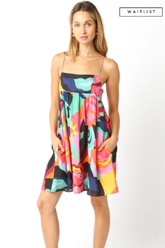 Waitlist 4/4 ♥ Sawyer Sleeveless Floral Print Mini Dress Trendy A-Line Mini Dress