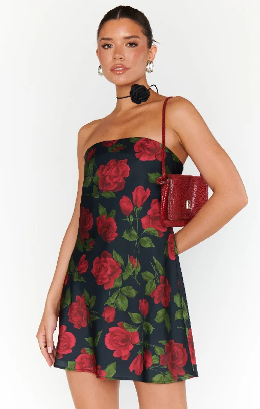 Show Me Your Mumu Taylor Tube Mini Dress - Send Me Roses Trendy Tie-Dye Mini Dress