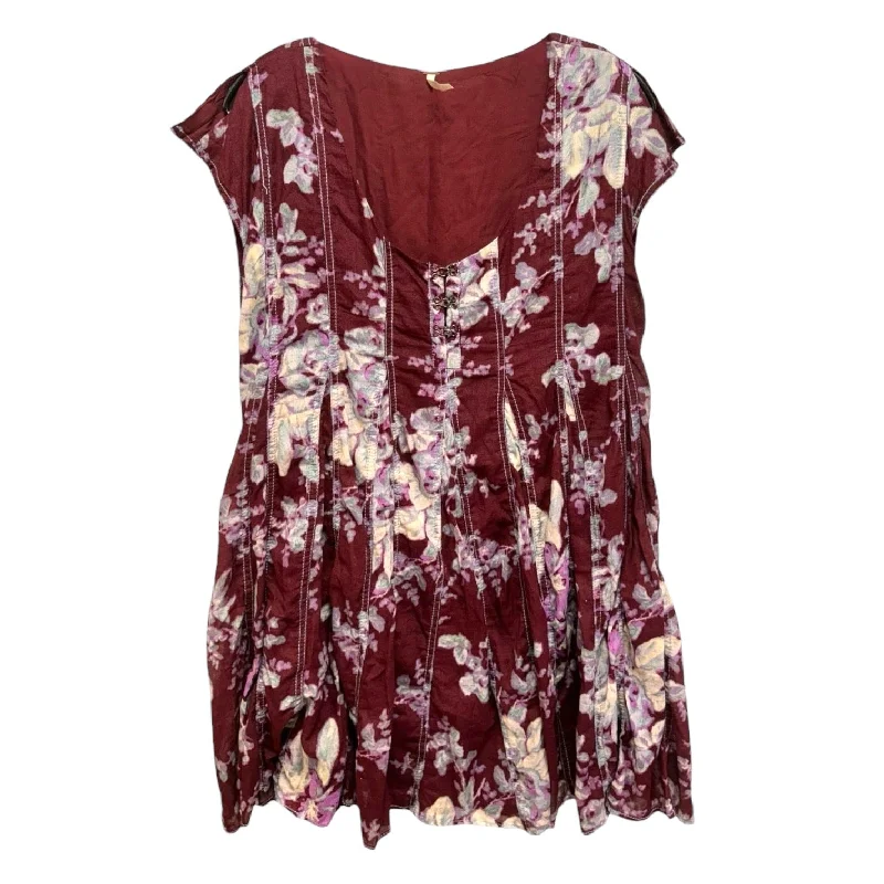 Sully Floral Mini Dress By Free People In Floral Print, Size: XS Cozy Cotton Mini Dress