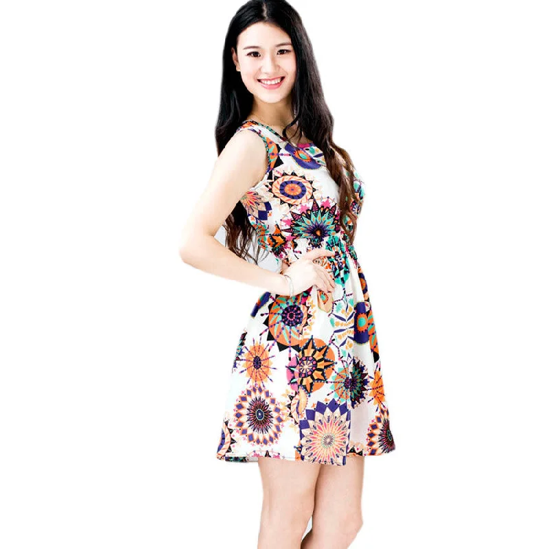 Summer Women Beach Dress 2016 New Print Vintage Party Evenning Mini Dress Sunflower Dress for Lady Fashion Club Dress #LSN Comfortable Off-Shoulder Mini Dress Summer Women Beach Dress 2016 New Print Vintage Party Evenning Mini Dress Sunflower Dress for Lady Fashion Club Dress #LSN Comfortable Off-Shoulder Mini Dress