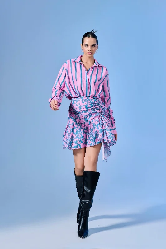 Flower Power Mini Dress Elegant Velvet Mini Dress