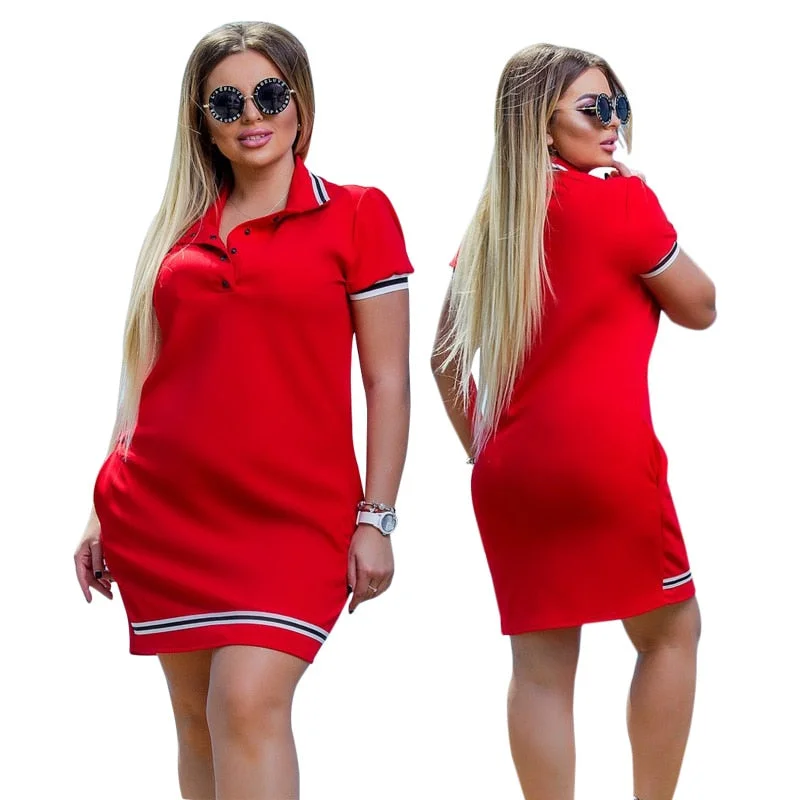 Women Sport Style Oversized Mini Dress Fashionable A-Line Mini Dress